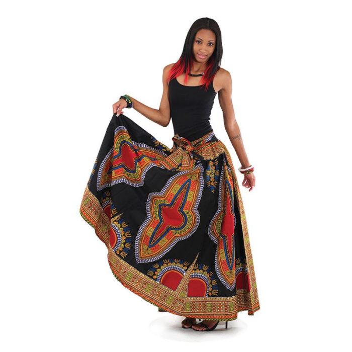 Traditional Print Maxi Skirt - Image 7