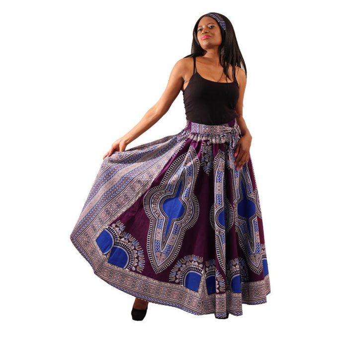 Traditional Print Maxi Skirt - Image 4