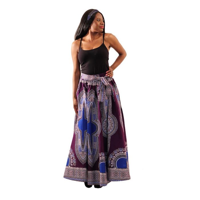 Traditional Print Maxi Skirt - Image 5