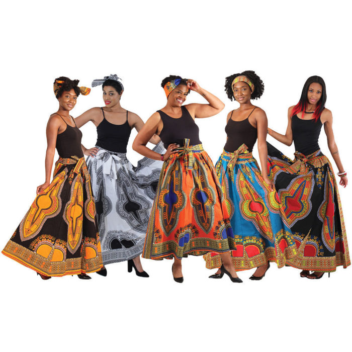 African Print Maxi Skirt - Image 9