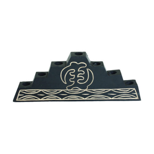 Gye Nyame Pyramid Kinara made in Ghana