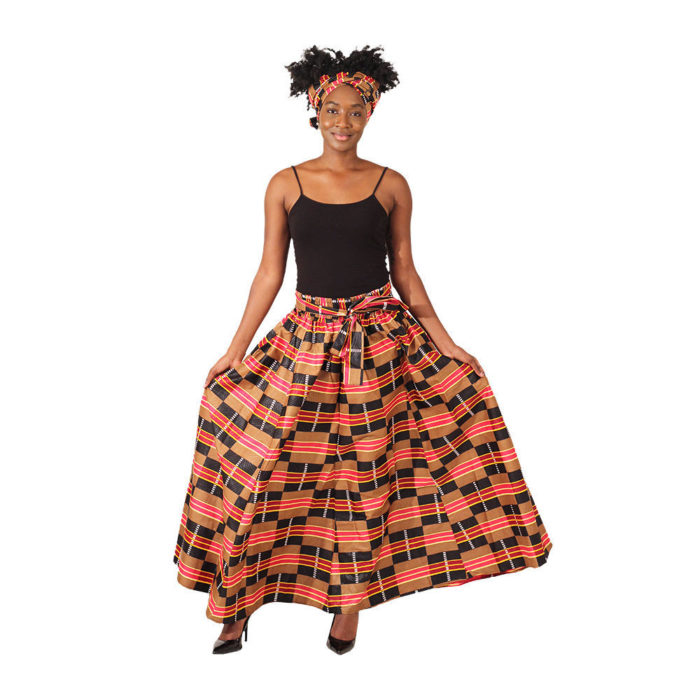 African Print Maxi Skirt - Image 5