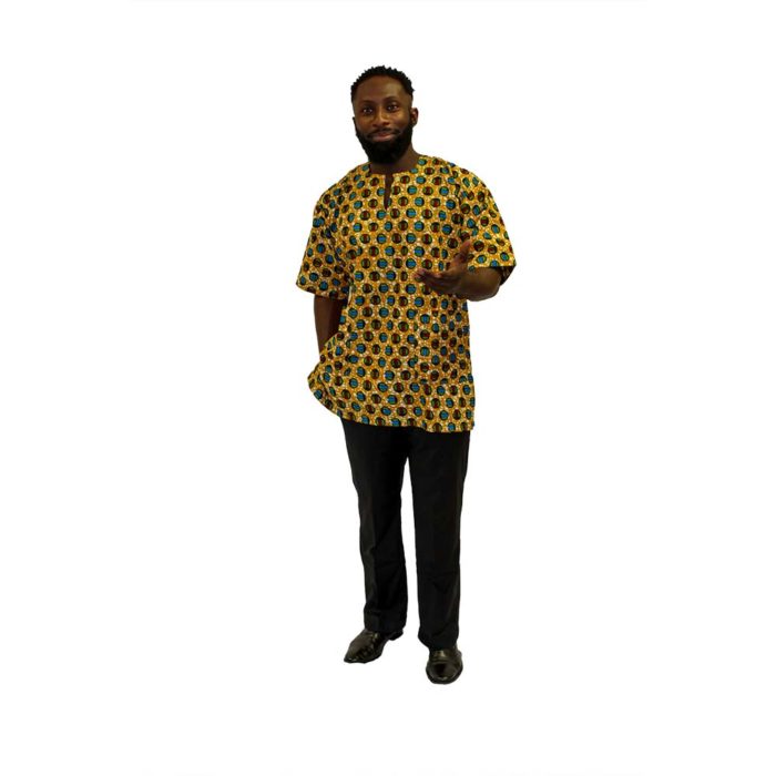Men's Akwaaba Dashiki Top - Image 3