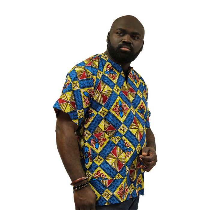 Geometric Design Dashiki Top - Image 2