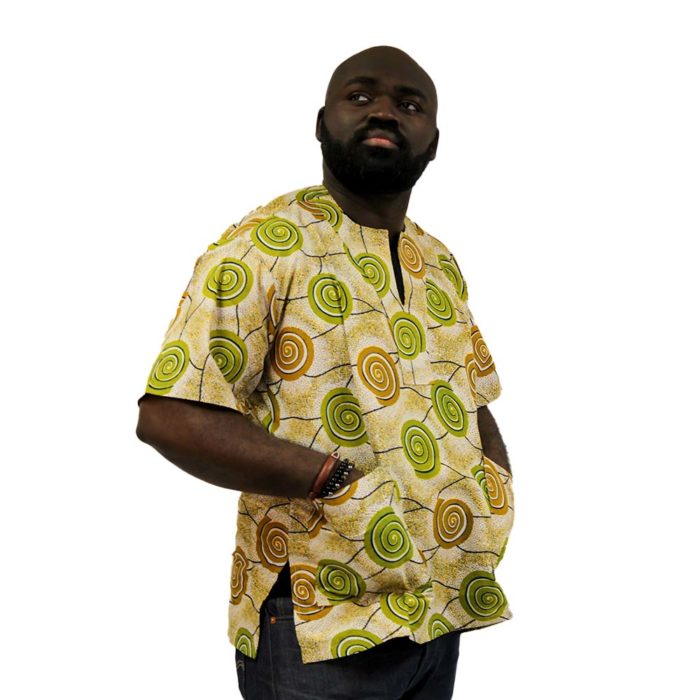 Golden Swirl Dashiki - Unisex