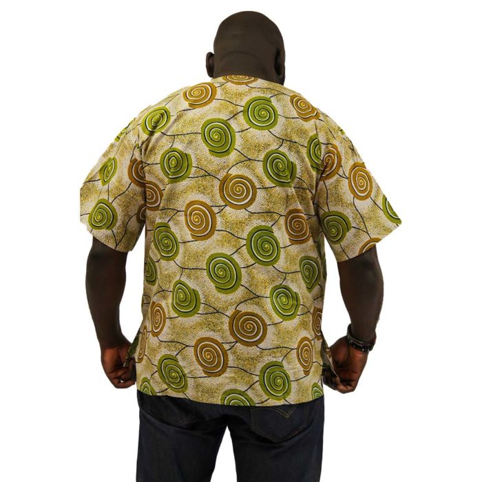 Golden Swirl Dashiki - Unisex - Image 3