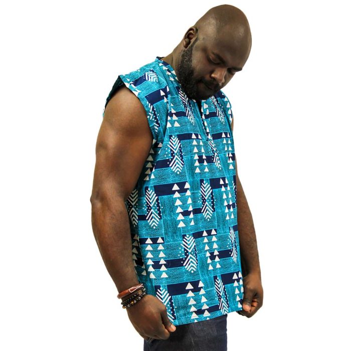 Men's Nsu Geo Sleeveless Dashiki - Image 5