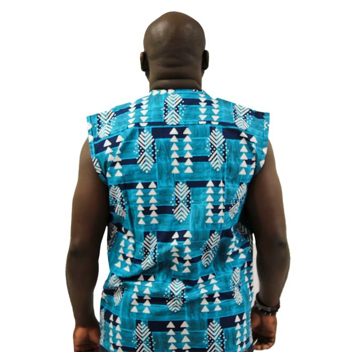 Men's Nsu Geo Sleeveless Dashiki - Image 4