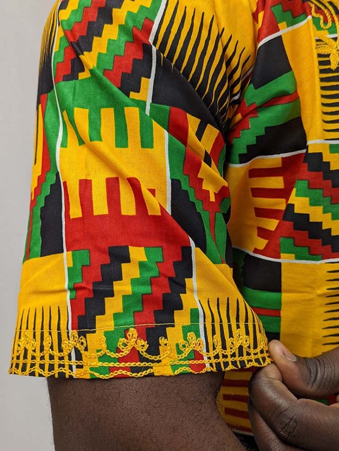 Cameroon Embroidered Kente Dashiki - Image 4