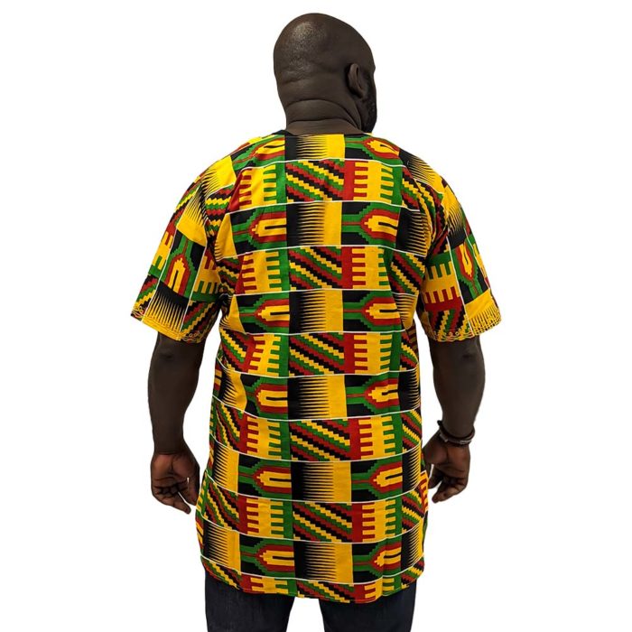 Cameroon Embroidered Kente Dashiki - Image 3