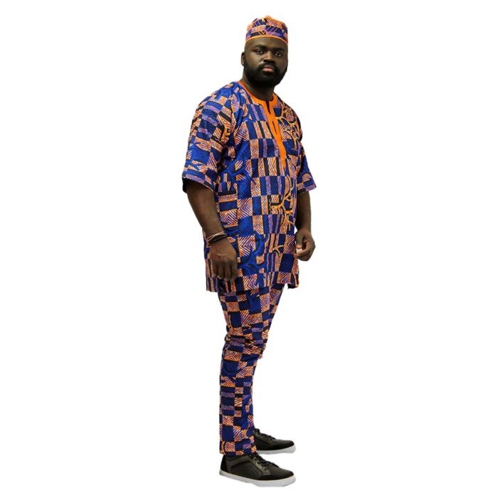 Men's African 3-Piece Ankara Set - Image 3