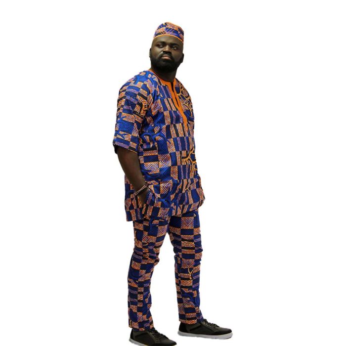 Men's African 3-Piece Ankara Set - Image 6