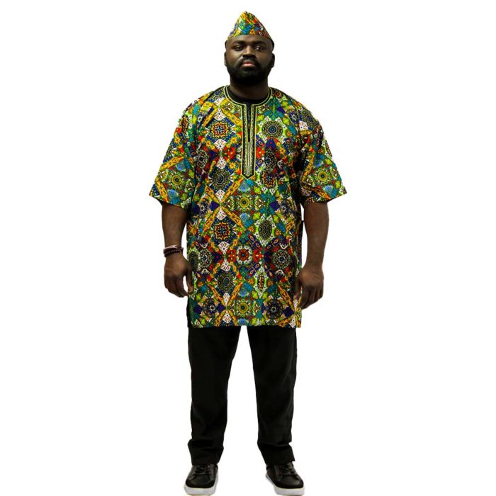 Men's African Multi-Print Set - Image 2