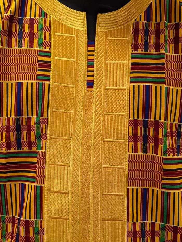 Men's Embroidered Kente Print Set - Image 2