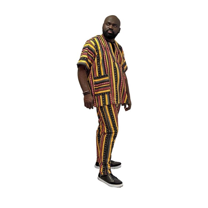 Men's Ghana Print 2-Piece Set - Image 4