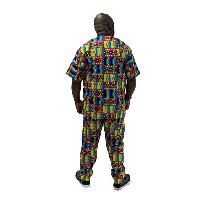 Men's 2 Pc. Kente Print Set - Image 5