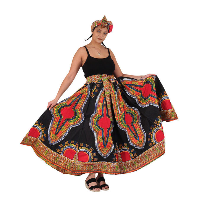 African Print Maxi Skirt - Image 12
