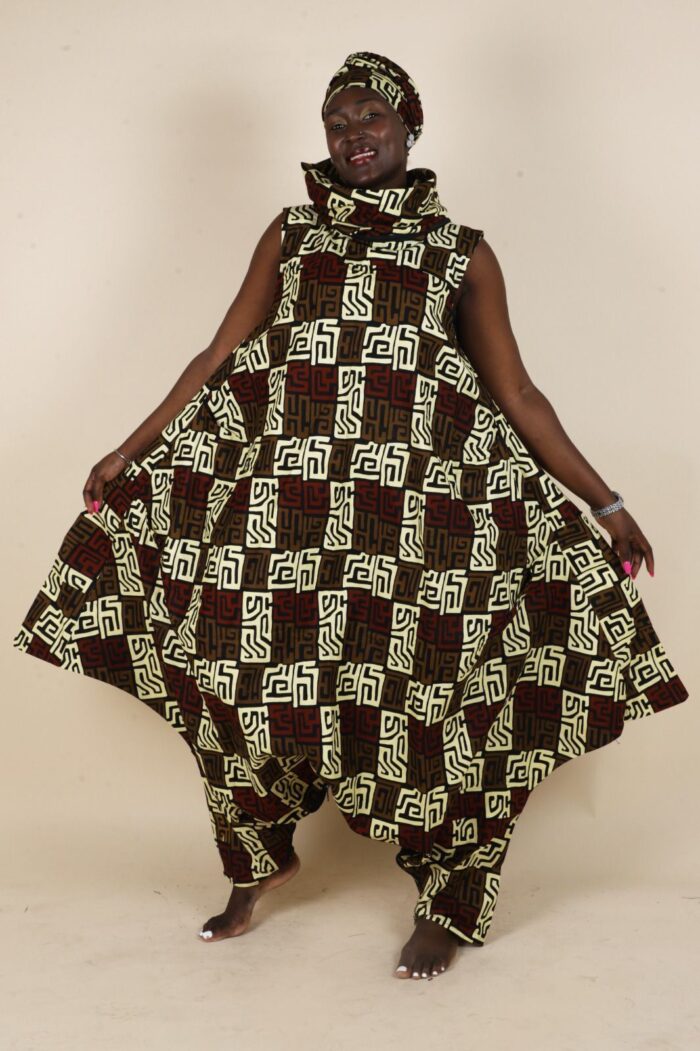 African Harem Jumper With Zipper Closure - Image 2