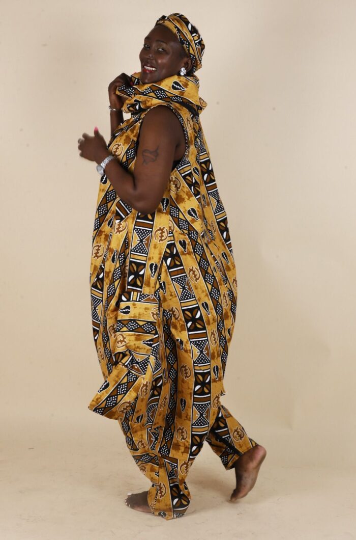 African Harem Jumper With Zipper Closure