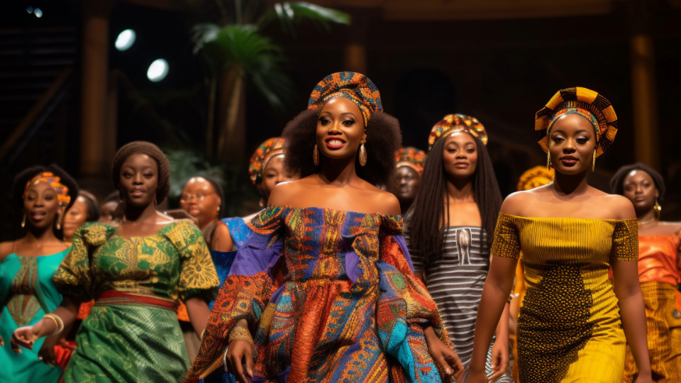 African fashion models