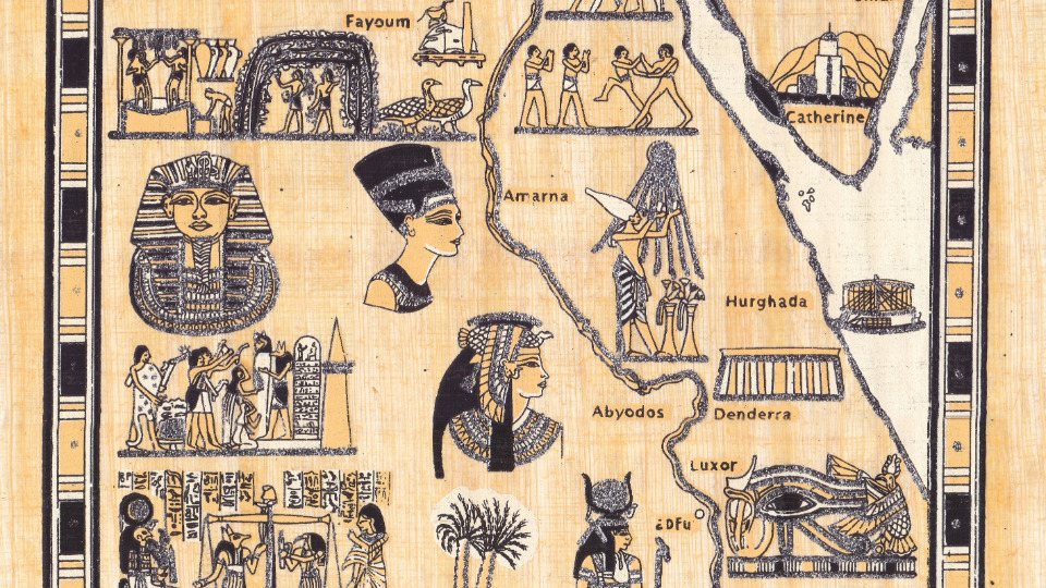 Map of old Egypt - Nubia