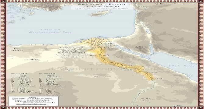 Ancient Egypt - Old Kingdom - ca 3250-2600 BC by Cyowari on Deviant Art